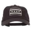 Silver Chicago Flag Embroidered Unstructured Washed Cap