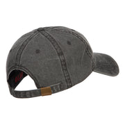 Silver Line USA Flag Embroidered Washed Cap