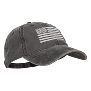 Silver Line USA Flag Embroidered Washed Cap