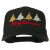 Merry Christmas Trees Embroidered Cap