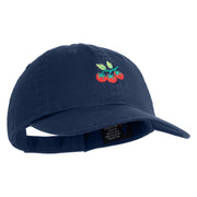 Tomato Vine Embroidered Low Profile Dyed Cotton Twill Cap - Navy OSFM