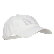 Silver Line USA Flag Embroidered Washed Cap