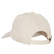 Silver Texas Flag Embroidered Unstructured Washed Cap