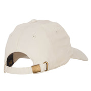 Silver Texas Flag Embroidered Unstructured Washed Cap