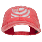 Silver Line USA Flag Embroidered Washed Cap