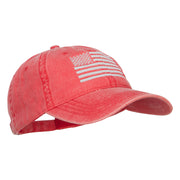 Silver Line USA Flag Embroidered Washed Cap