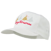 Merry Christmas Trees Embroidered Cap