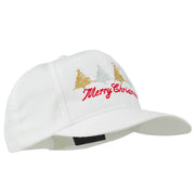 Merry Christmas Trees Embroidered Cap