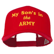 My Son is in the Army Embroidered Mesh Cap