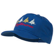 Merry Christmas Trees Embroidered Cap