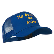 My Son is in the Army Embroidered Mesh Cap