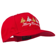 Merry Christmas Trees Embroidered Cap