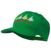 Merry Christmas Trees Embroidered Cap