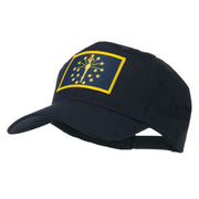 State of Indiana Embroidered Patch Cap