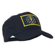 State of Indiana Embroidered Patch Cap