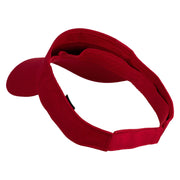 Sailboat Patched Cotton Twill Sun Visor - Red OSFM