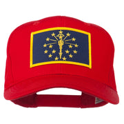 State of Indiana Embroidered Patch Cap