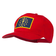 State of Indiana Embroidered Patch Cap