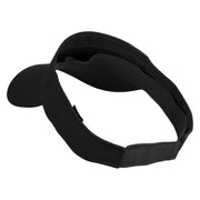 Sailboat Patched Cotton Twill Sun Visor - Black OSFM