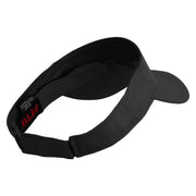 Sailboat Patched Cotton Twill Sun Visor - Black OSFM