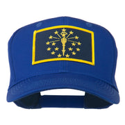 State of Indiana Embroidered Patch Cap