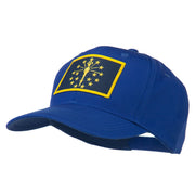 State of Indiana Embroidered Patch Cap