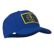 State of Indiana Embroidered Patch Cap