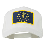 State of Indiana Embroidered Patch Cap