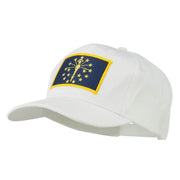 State of Indiana Embroidered Patch Cap