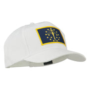 State of Indiana Embroidered Patch Cap