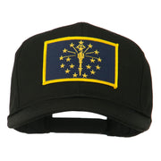 State of Indiana Embroidered Patch Cap