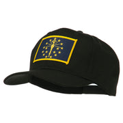 State of Indiana Embroidered Patch Cap