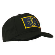 State of Indiana Embroidered Patch Cap