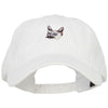 Siamese Cat Embroidered Washed Cotton Twill Cap