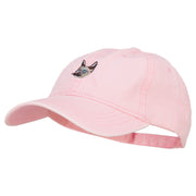 Siamese Cat Embroidered Washed Cotton Twill Cap