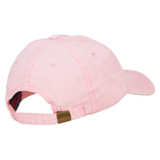 Siamese Cat Embroidered Washed Cotton Twill Cap