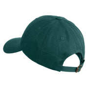 Ginkgo Embroidered Dad Style Unstructured Low Profile 6 panel Cotton Cap - Spruce OSFM