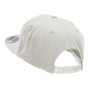 Saturn Silhouette Embroidered Wool Blend Cap