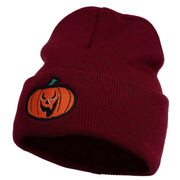 Halloween Scary Jack o Lantern Embroidered Long Beanie