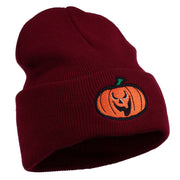 Halloween Scary Jack o Lantern Embroidered Long Beanie