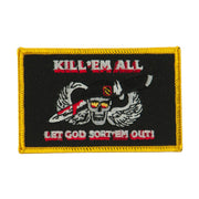 Skull and Choppers Embroidered Military Patch