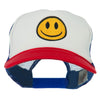 Smile Face Embroidered Foam Mesh Back Cap