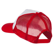 Smile Face Embroidered Foam Mesh Back Cap