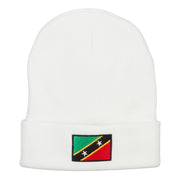 Saint Kitts and Nevis Flag Embroidered Long Beanie