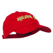 Halloween Skeleton Army Embroidered Low Profile Washed Cap