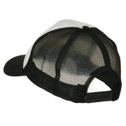 Smile Face Embroidered Foam Mesh Back Cap