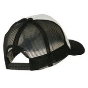 Smile Face Embroidered Foam Mesh Back Cap