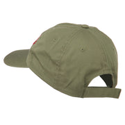 Halloween Skeleton Army Embroidered Low Profile Washed Cap