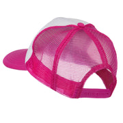 Smile Face Embroidered Foam Mesh Back Cap