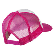 Smile Face Embroidered Foam Mesh Back Cap